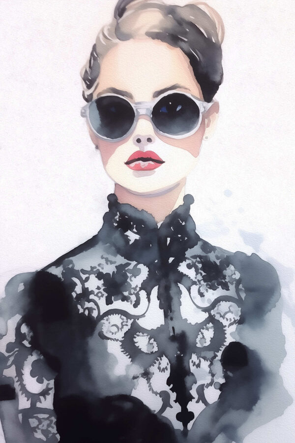 Frau mit Sonnenbrille Frau mit Sonnenbrille