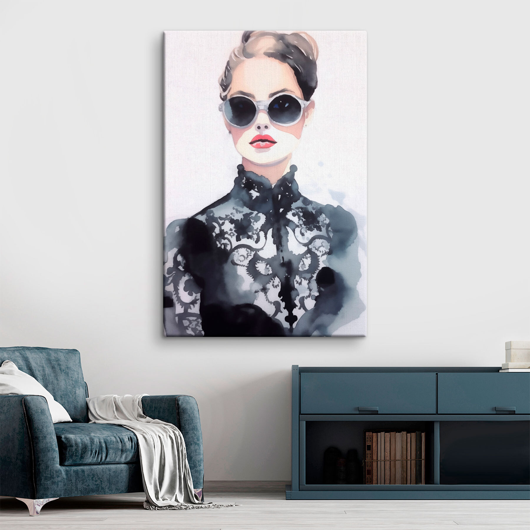 Woman wearing sunglasses