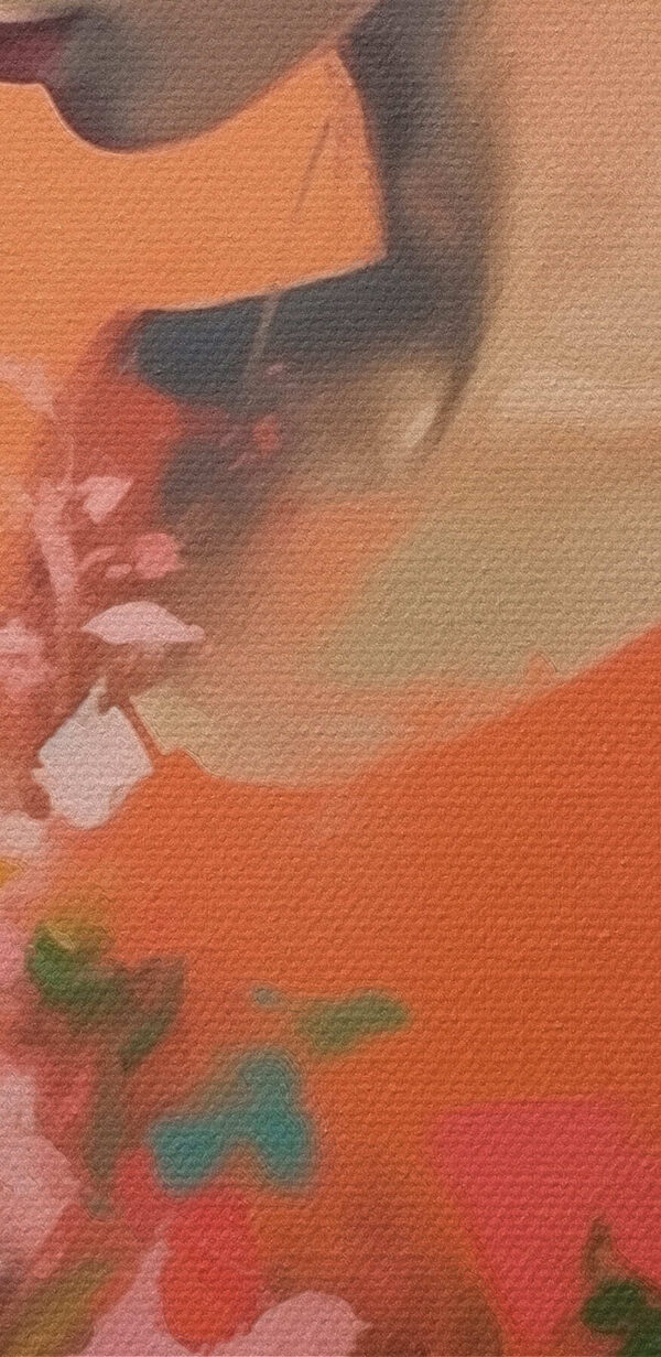 Woman holding flowers