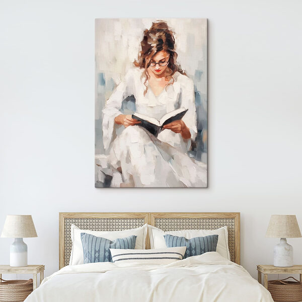 Wandbilder Wandbilder Frau liest ein Buch (Artikelnummer: s43937)