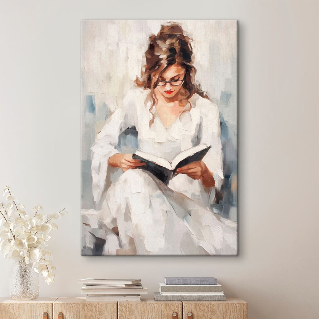 Woman reading a book Woman reading a book