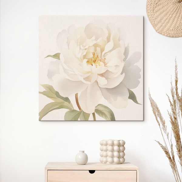 Wandbilder Weiße Blüte mit grünen Blättern (Artikelnummer: s43942) Wandbilder Wandbilder Weiße Blüte mit grünen Blättern (Artikelnummer: s43942)