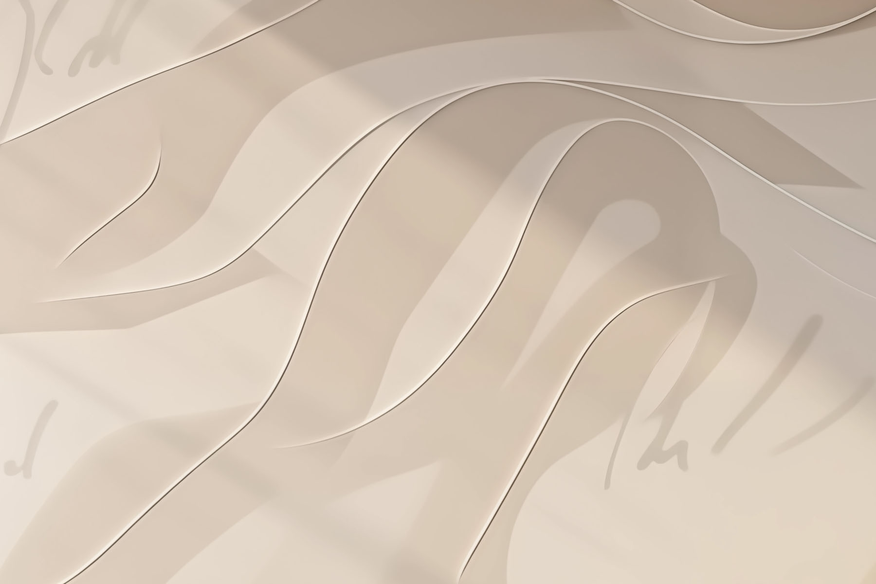 White and black wavy lines