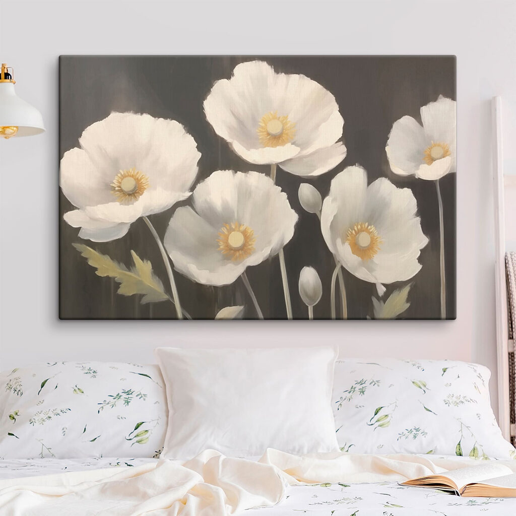 Group of white flowers Group of white flowers