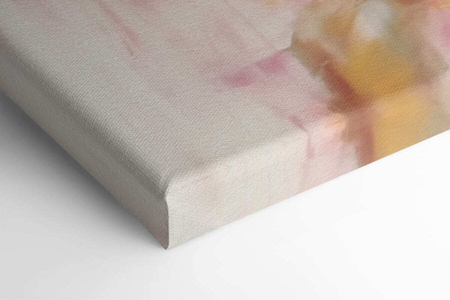 Gemälde einer rosa Rose