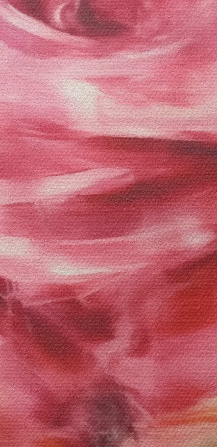 Gemälde einer rosa Rose