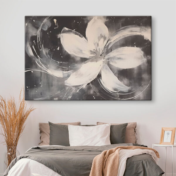 Weiße Blume auf schwarzem Hintergrund Weiße Blume auf schwarzem Hintergrund