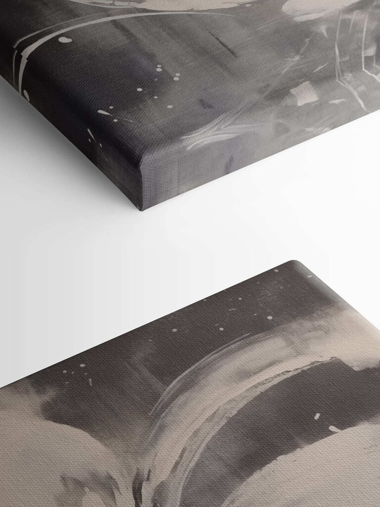 White flower on a black background