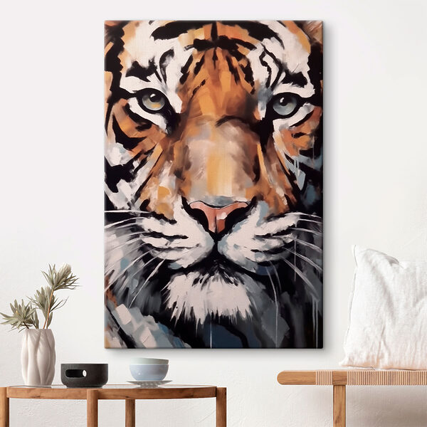 Gemälde eines Tigers Gemälde eines Tigers
