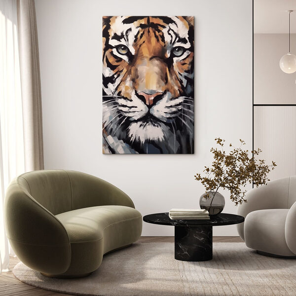 Gemälde eines Tigers Gemälde eines Tigers