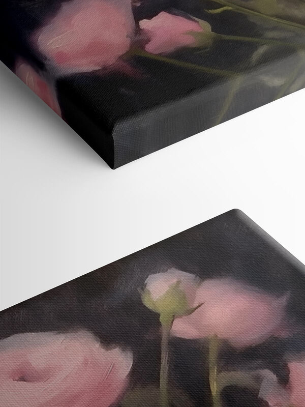 Painting of pink flowers