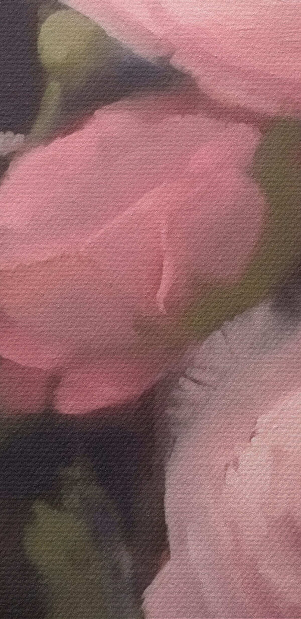 Painting of pink flowers