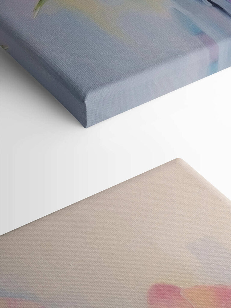 Painting of purple flowers