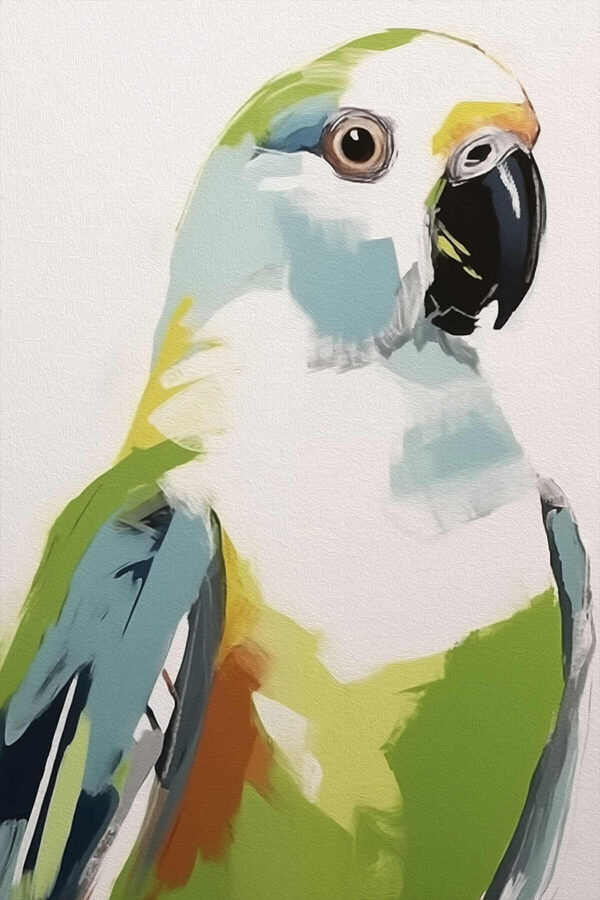 Bunter Vogel mit schwarzem Schnabel Bunter Vogel mit schwarzem Schnabel