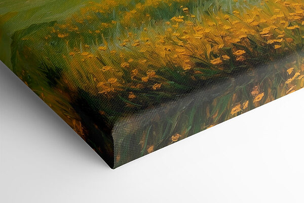 Blumenfeld und Berge Blumenfeld und Berge