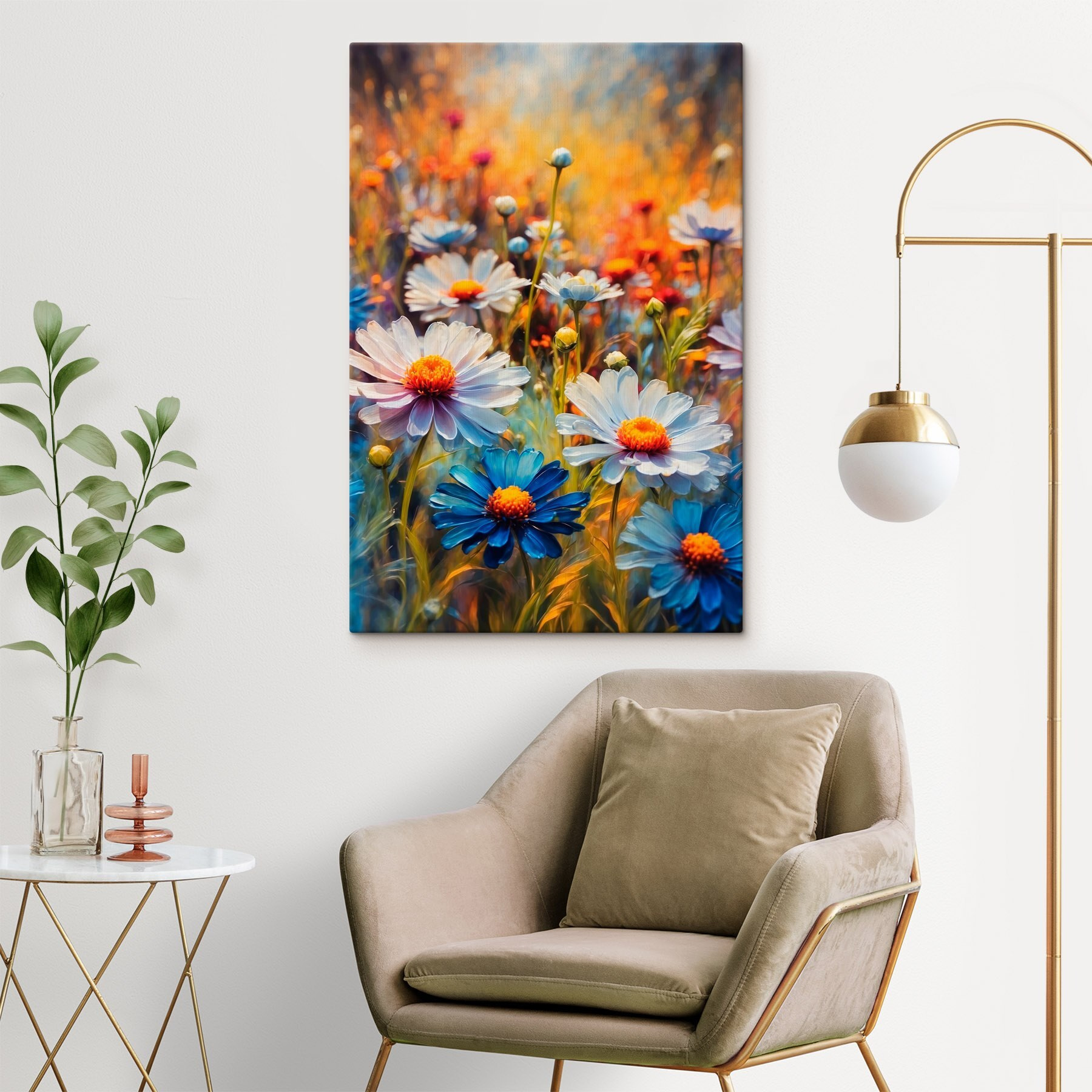 Vibrant blooms in a colorful field Vibrant blooms in a colorful field