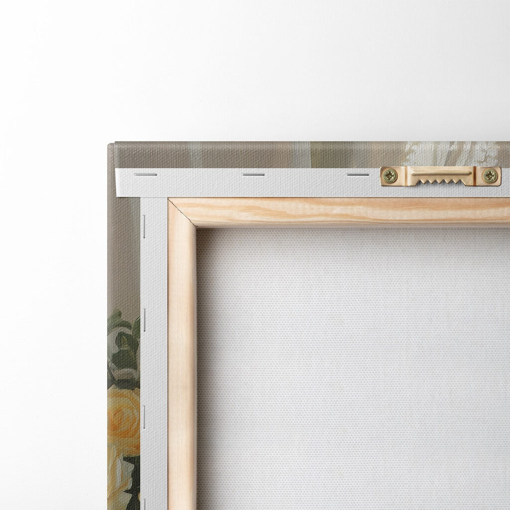 Yellow flowers in vases with lemons