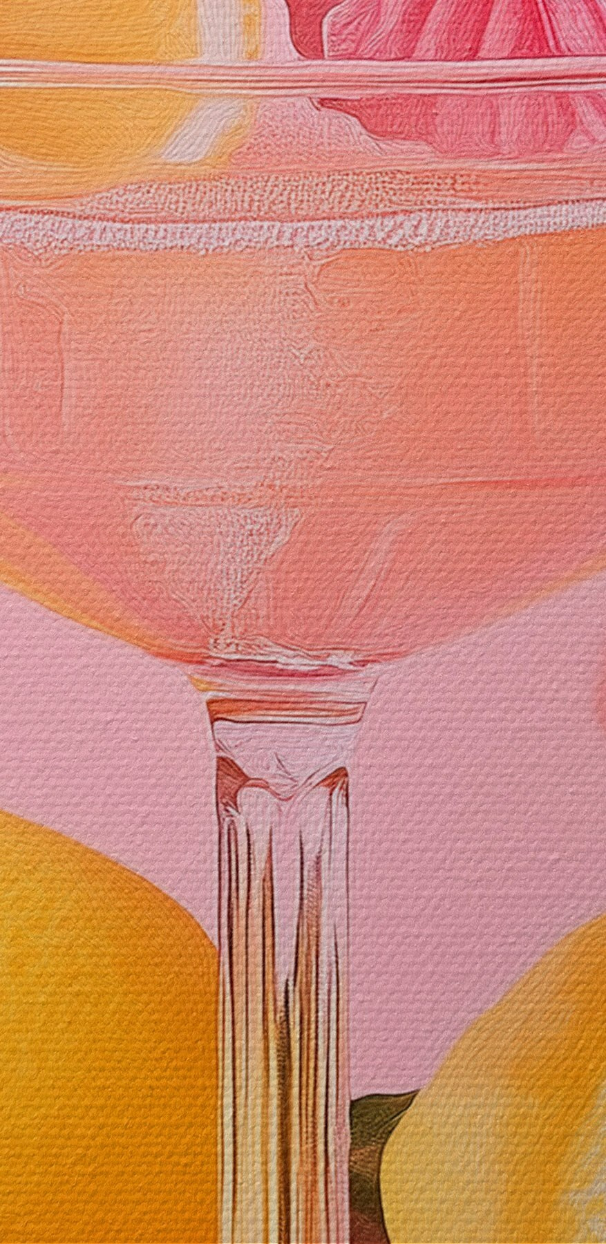 Glas mit einem Getränk und Zitronen