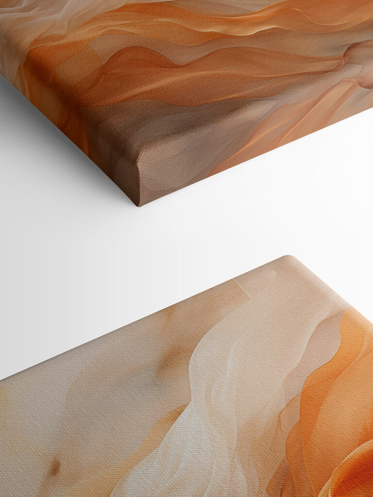 Gentle waves of flowing fabric