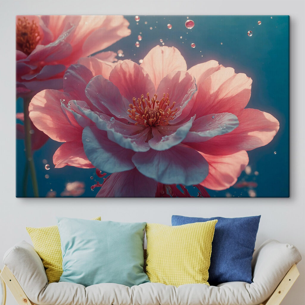 Delicate blooms in serene waters