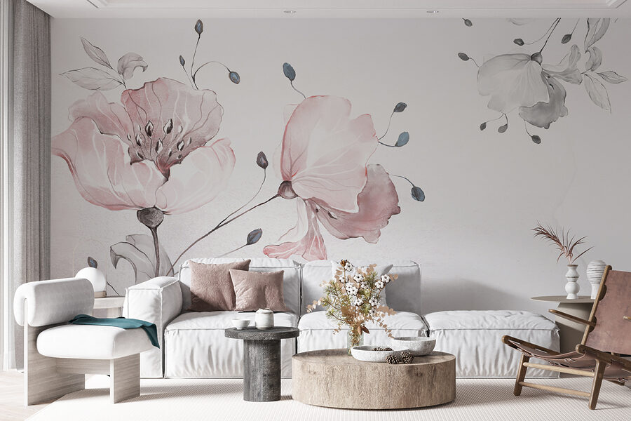 Zartes florales Aquarelldesign. Zartes florales Aquarelldesign.