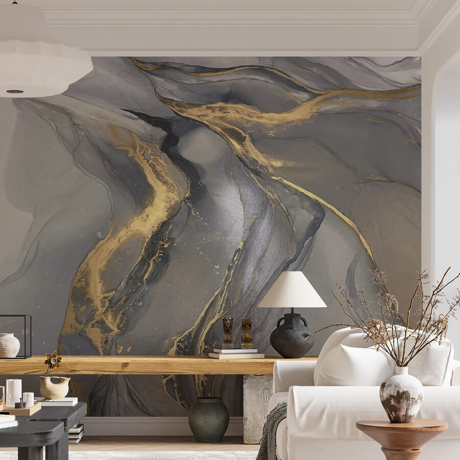 Elegante abstrakte Kunst in gedeckten Tönen