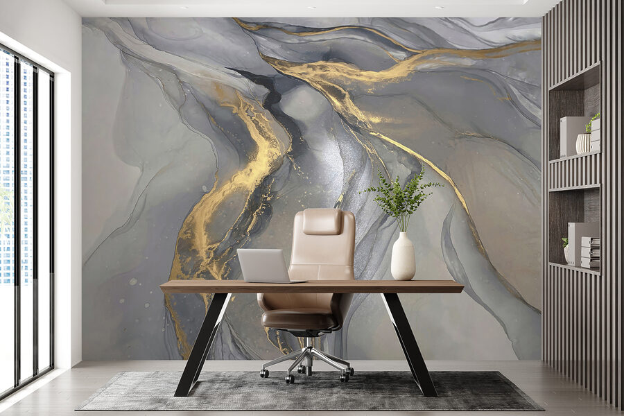 Elegante abstrakte Kunst in gedeckten Tönen