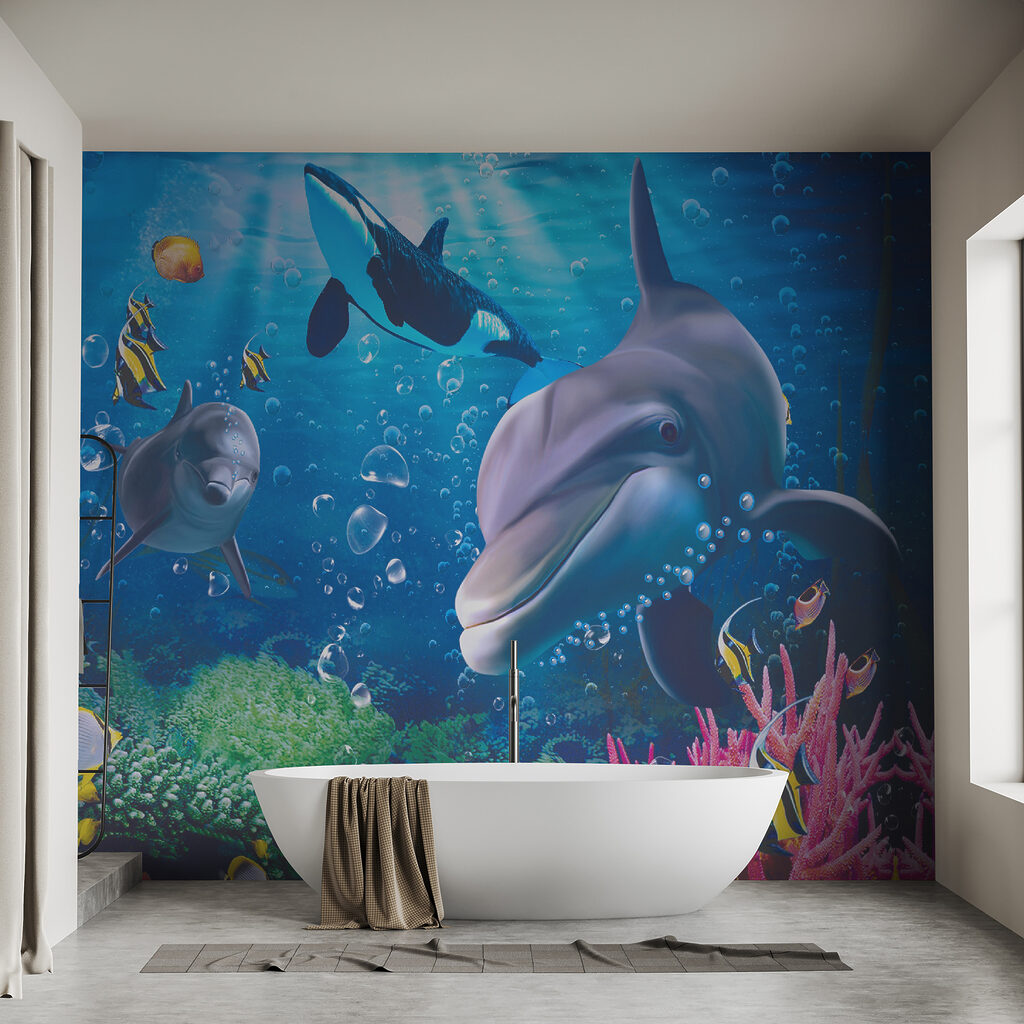 Group of fish swimming in the water