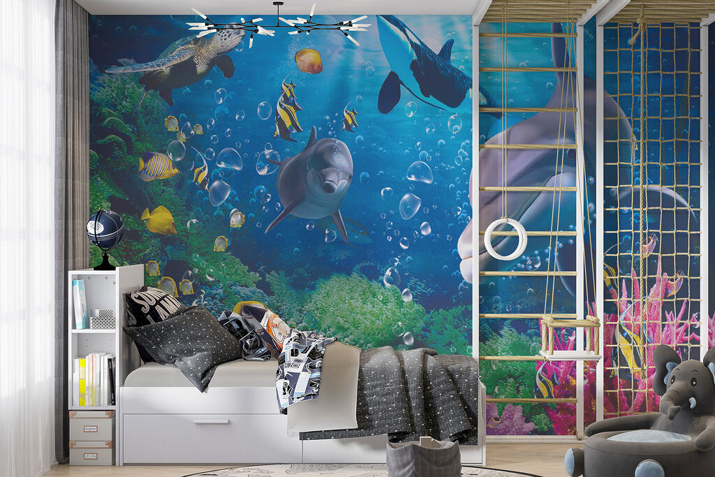 Group of fish swimming in the water