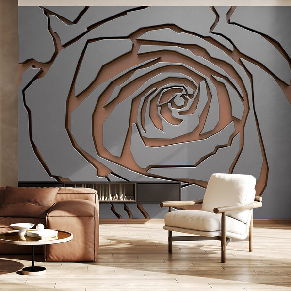 Abstraktes Rosenmuster in Metallic-Struktur Abstraktes Rosenmuster in Metallic-Struktur