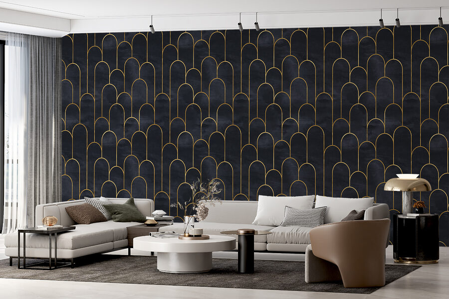 Elegante Bögen in Mitternachtstönen