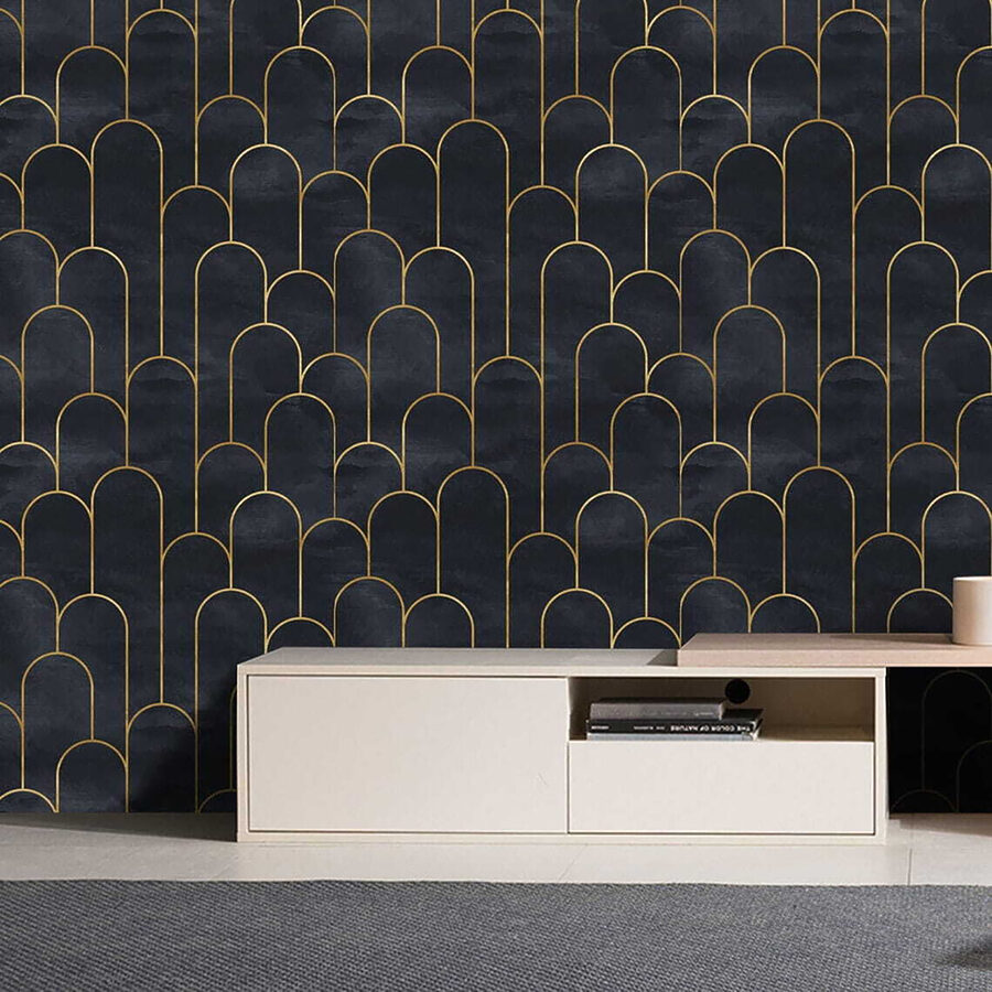 Elegante Bögen in Mitternachtstönen