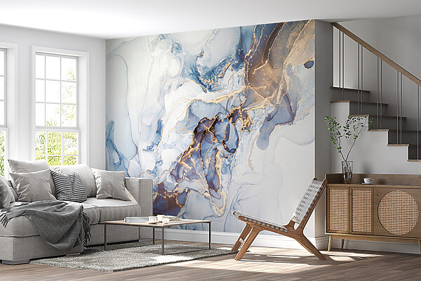 Sanfte blaue und weiße abstrakte Kunst. Sanfte blaue und weiße abstrakte Kunst.