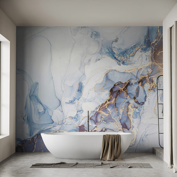 Sanfte blaue und weiße abstrakte Kunst. Sanfte blaue und weiße abstrakte Kunst.