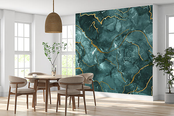 Elegantes Design in Teal und warmen Akzenten. Elegantes Design in Teal und warmen Akzenten.