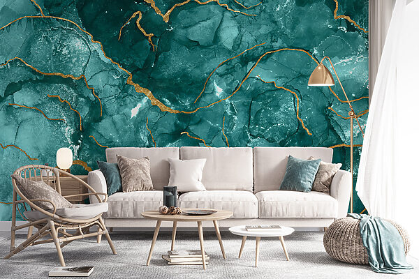 Elegantes Design in Teal und warmen Akzenten. Elegantes Design in Teal und warmen Akzenten.
