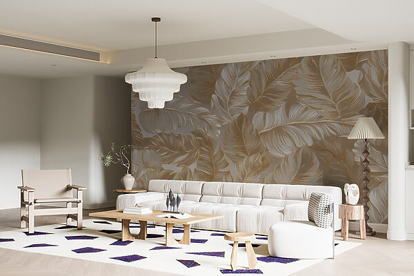 Wallpaper with feathers