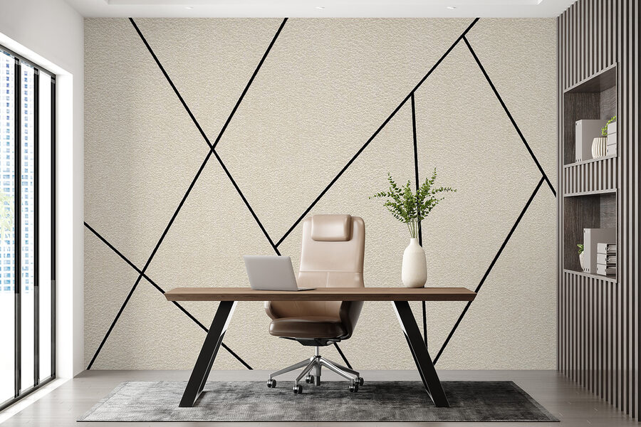 Geometrische Muster auf strukturiertem Hintergrund.