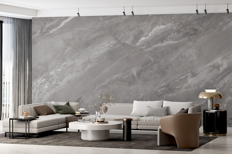 Elegante graue Marmortextur.