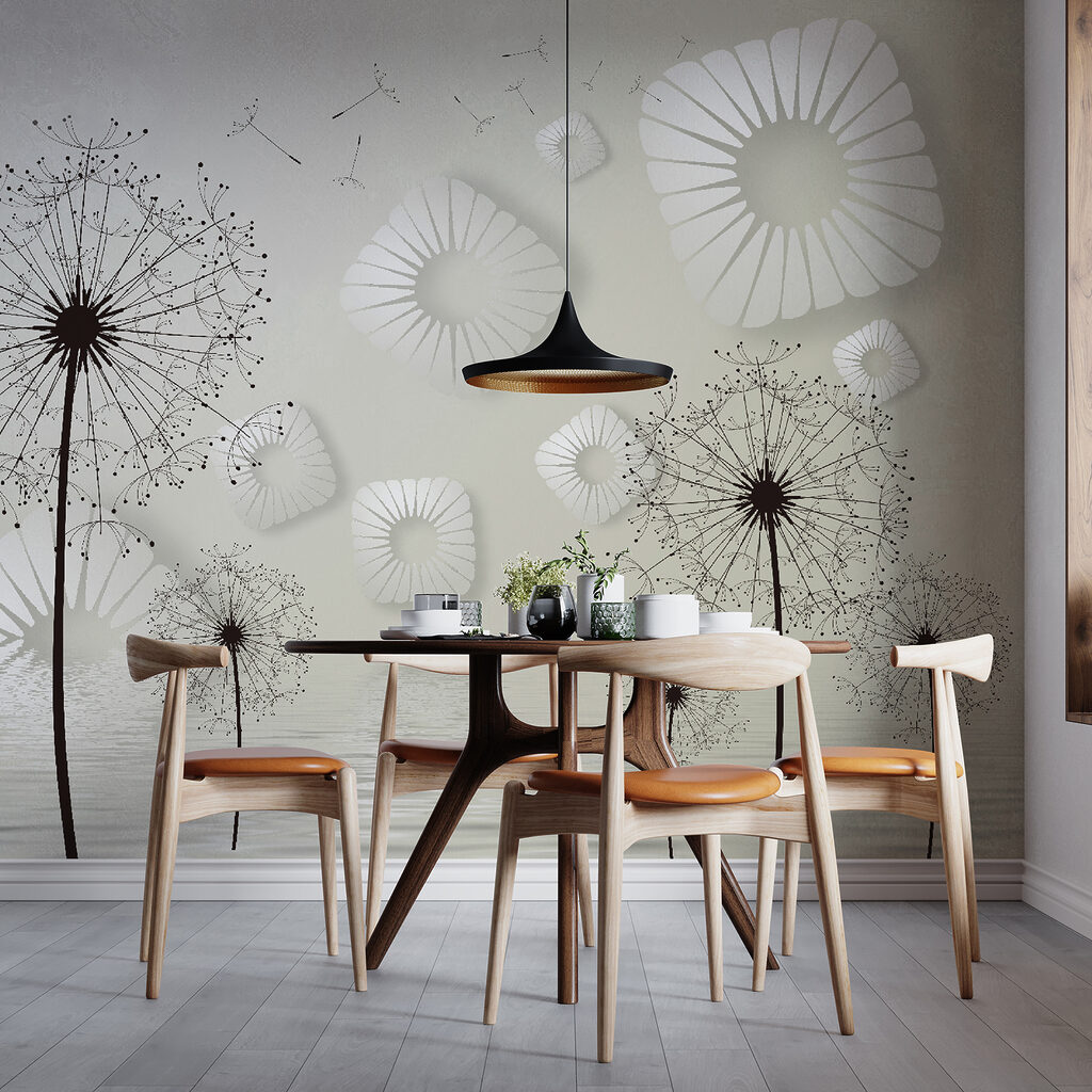 White flowers with black dots