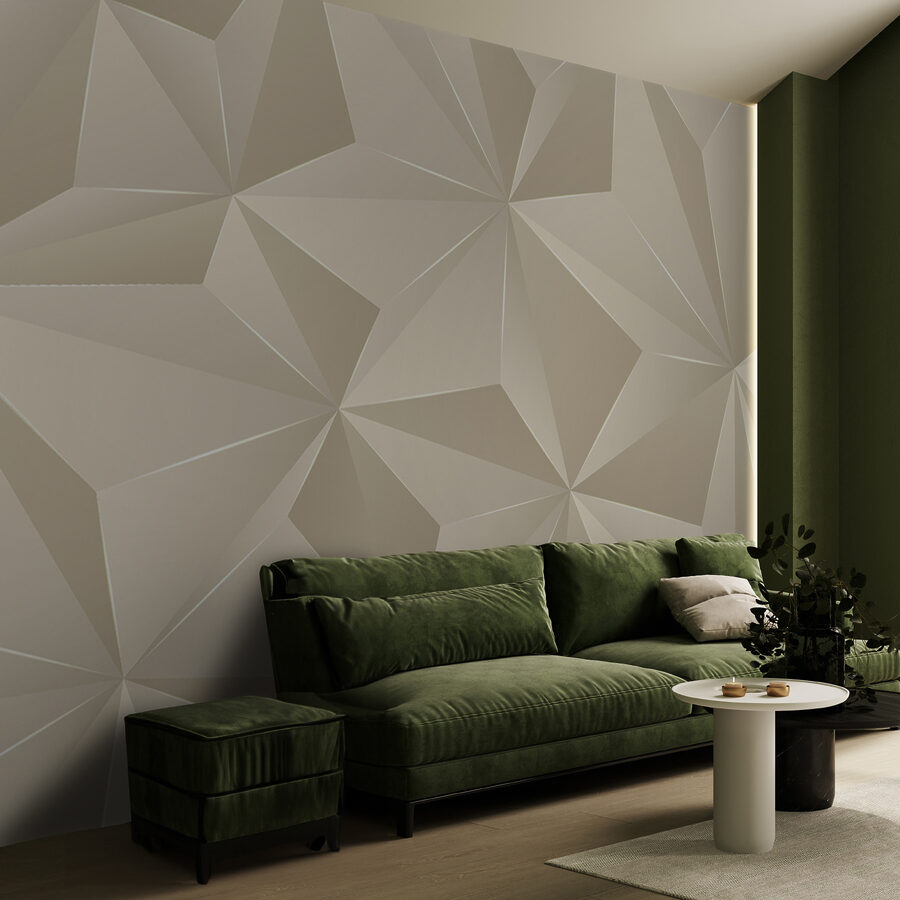 Elegantes geometrisches Muster in sanften Tönen