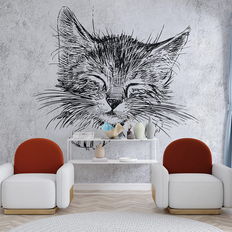 Zeichnung einer Katze Zeichnung einer Katze