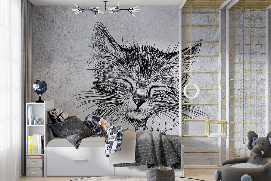 Zeichnung einer Katze Zeichnung einer Katze