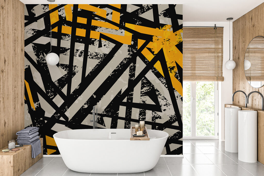 Black and yellow pattern