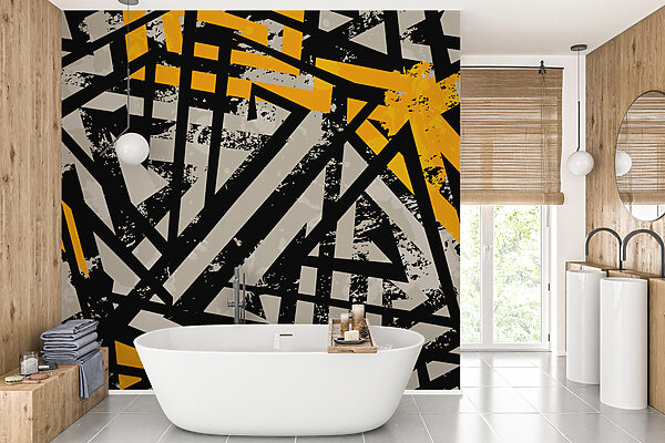 Black and yellow pattern