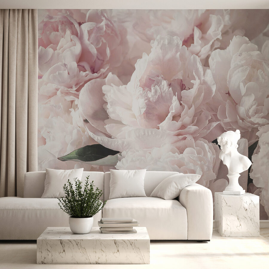 Gruppe von rosa Blumen