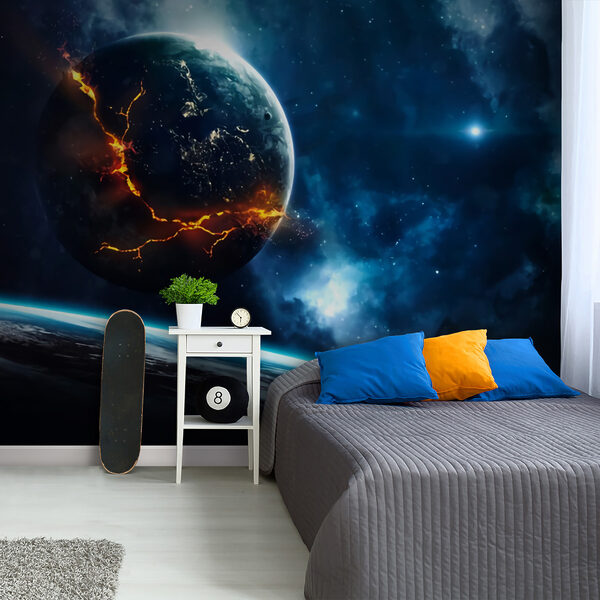 Planet mit einem Riss in der Erde Planet mit einem Riss in der Erde