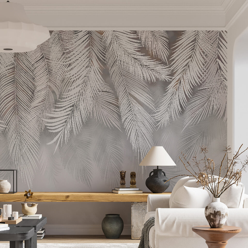 Delicate foliage against a soft backdrop