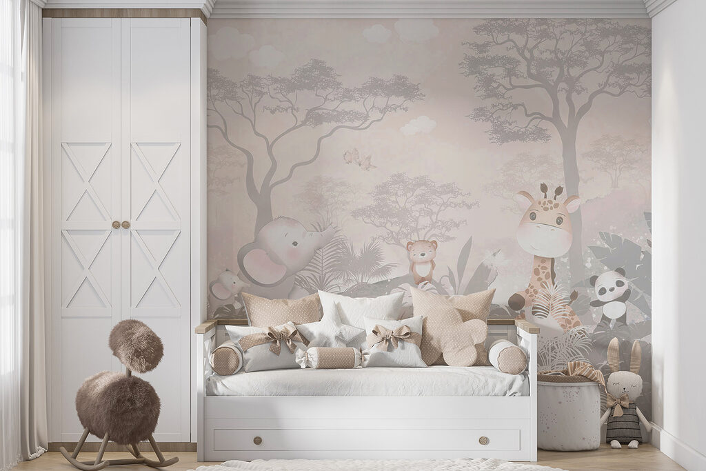 Group of animals in a forest