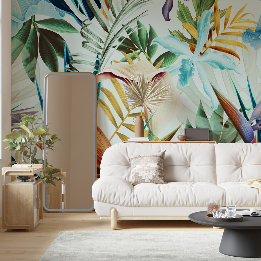 Buntes florales Muster mit Blumen